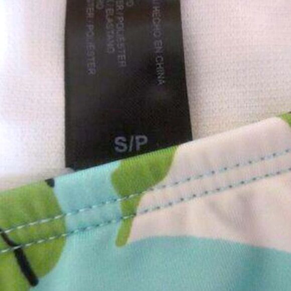 Hurley Green Tropical Strappy Cutout Bikini Swim Top Matching Bottoms Set - Picture 9 of 9